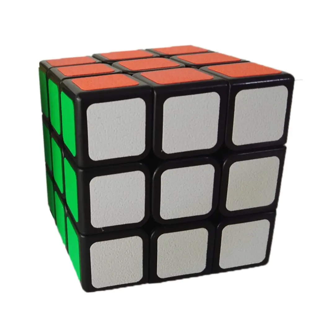 Волшебная кубическая игрушка Профессиональная 3x3x3 Cubo наклейка гладкая скорость Твист Головоломка раннего обучения игрушки подарок для детей Рождественский подарок - Цвет: Black matte surface