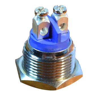 

16mm 2A/ 48VDC Normally Closed NC Momentary Metal Electric Push button Switch Self-reset Point Waterproof