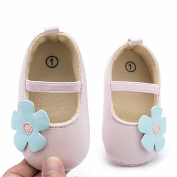 

Infant Toddler Shoes 2020 Baby Girls Princess Shoes Kids Leather Indoor Flats Shoe Baby Non Slip Crib Shoes First Walkers Tenis