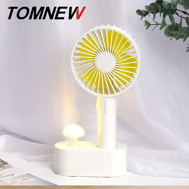 

Desktop Mushroom Lamp Fan Small Handheld Fan USB Desktop Outdoor Electric Fan Mini Charging-