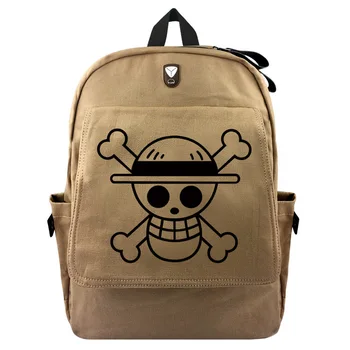 

One Piece Backpack Back Printed Backpack College Style Student Bag Computer Bag Travel Bag Cavas Men Women Teenage