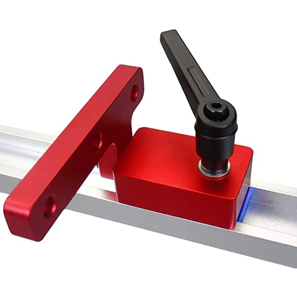 

Woodworking T Slot Stopper Miter Gauge Fence Connector Alloy Miter Track Stop Block Saw Table Sliding Brackets Limiter