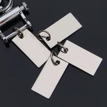 Креативные металлические Маленькие Вешалки брелок аксессуары для автомобильных ключей zhang fram подвески с ключиками-двухсторонний лазер