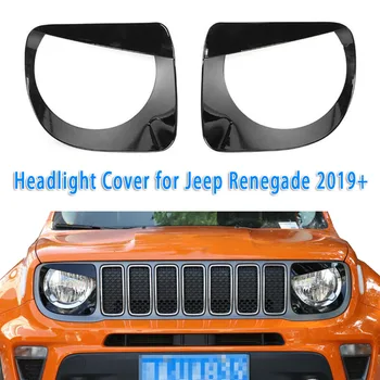 

2pcs Stylish Look Front Light Headlight Lamp Angry Eyes Sticker Trim For Jeep Renegade 2019 Accessories