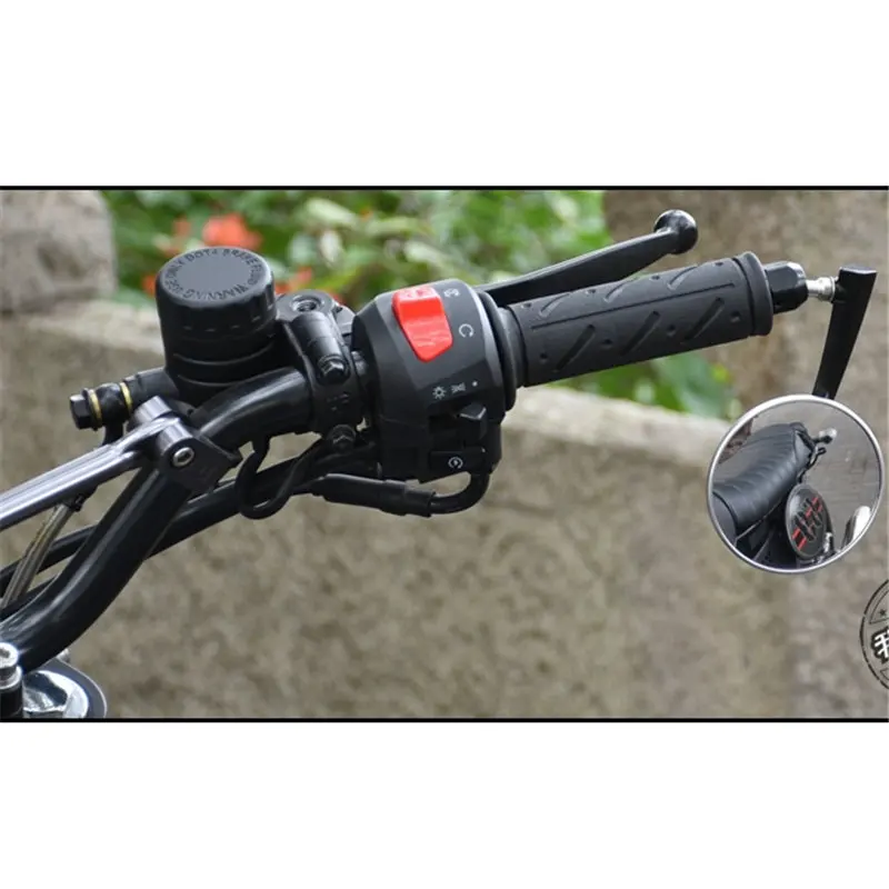 Высокое качество части зеркало заднего вида для kawasaki honda suzuki benelli vespa yamaha Harley Руль конец зеркало moto rcycle