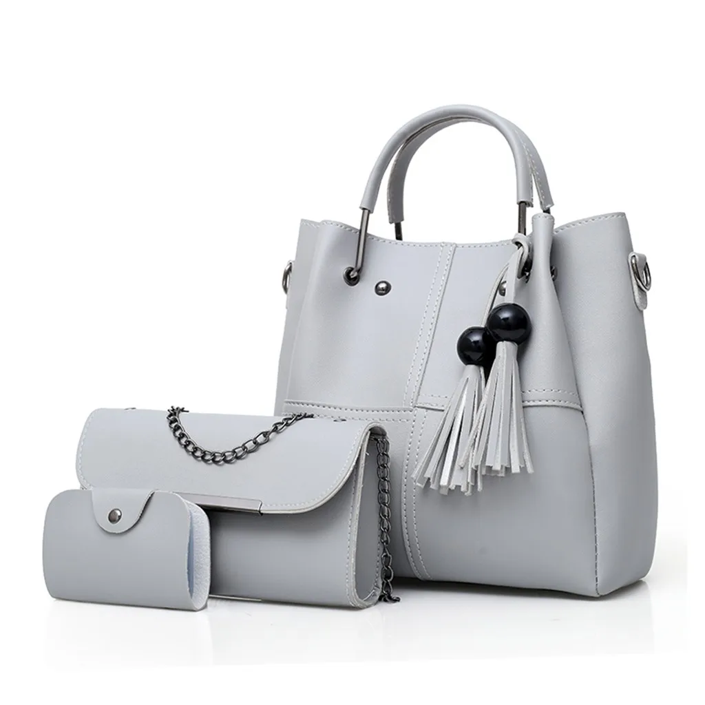 3 шт. сумки женские набор сумка женские роскошные сумки-мессенджеры модная бахрома сумка на плечо карта сумка через плечо Повседневная сумка