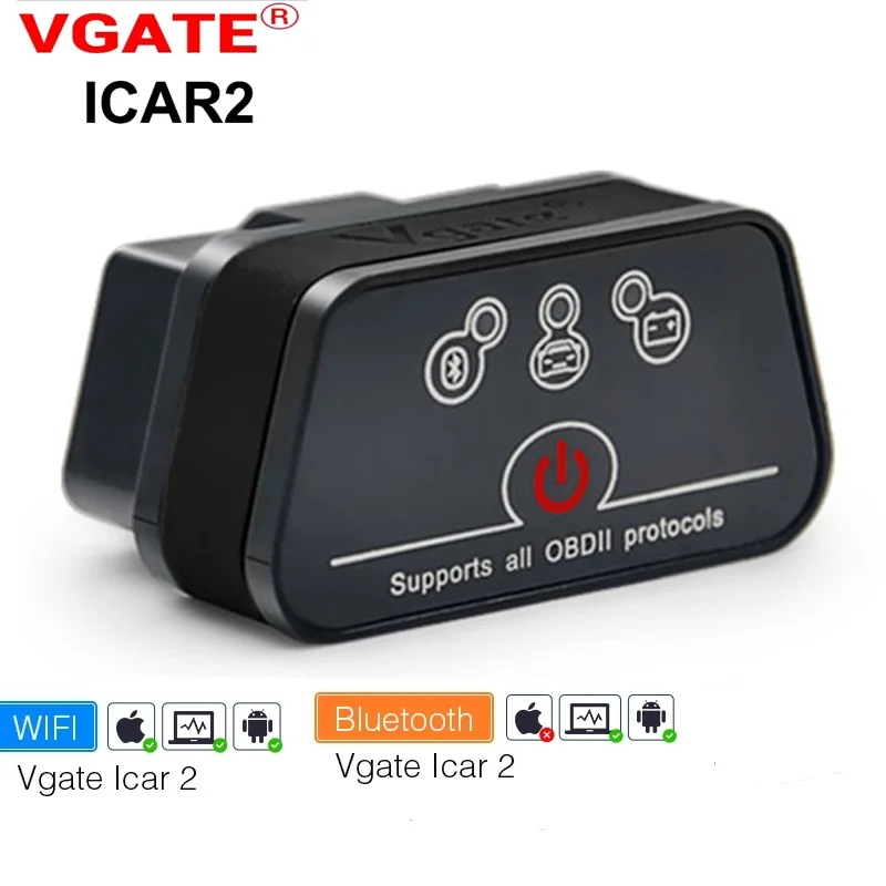 Scanner Obd2 Eml327 Vgate Icar2 Bluetooth Wifi Obd2 Scanner Strumento Diagnostico Scanner Anto Per Scanner Lettore Di Codici Android/Ios/Pc