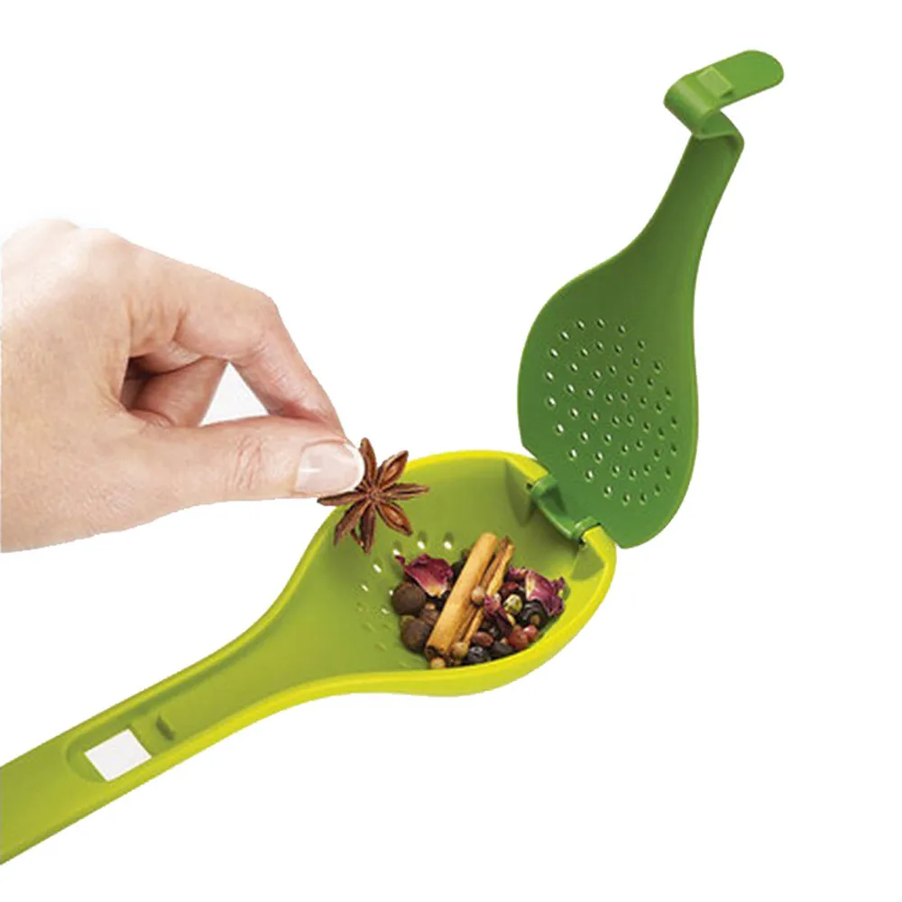 Spice Packet Filter Spoon Long Handle Soup Spoon Multi-purpose Condiment Boiled