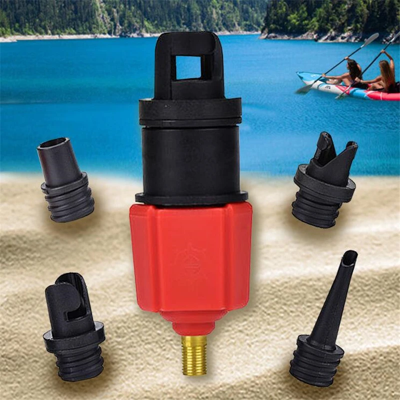 New Car Air Compressor Valve Adapter Vehicle Pump Adaptor For Inflatable Mattress Bed Boat Canoe Kayak | Спорт и развлечения