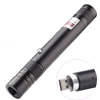 Hight Powerful USB Green Laser pointer Built-in battery red Laser Sight 10000m 5mw Adjustable Focus Lazer lasers 303 pen Burning