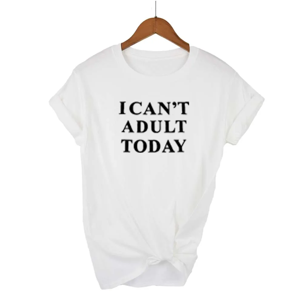 I CAN'T adoll TODAY Женская футболка Топы с буквенным принтом сексуальная Debardeur Femme