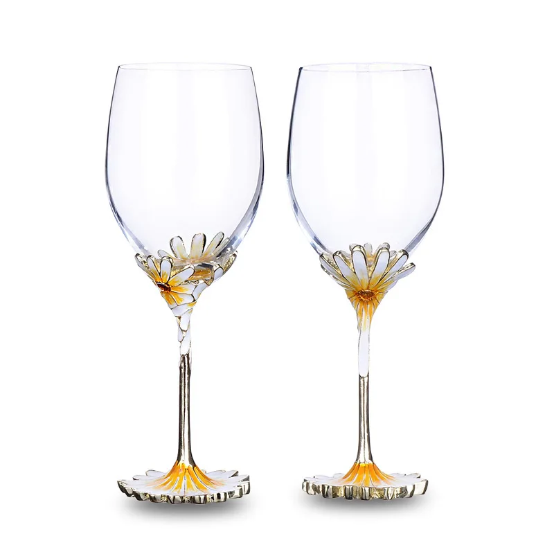 

Color Enamel Red Wine Glasses Vintage Cups and Mugs European Style Classical Wine Cup Creative Drinkware