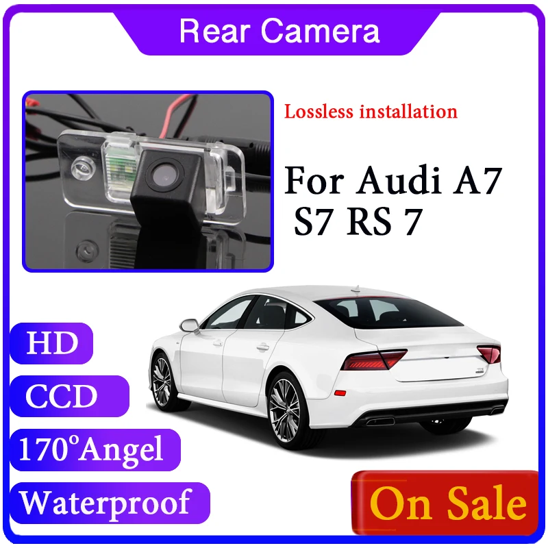 Back Up Waterproof Car Camera For Audi A7 S7 RS7 RS 7 4G8 2009~2017  Wide Angle Camera GHC