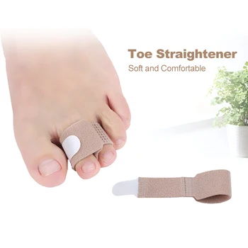 

New Toe Finger Straightener Hammer Toe Tape Bandage Hammer Toe Hallux Valgus Corrector Toe Separator Splint Wraps Foot Stretcher