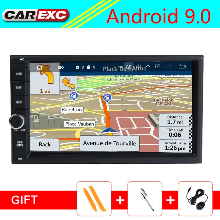 Cheap 7 Inch Android 9.0/9 Auto Radio 2 Din  Car Player Multimedia Universal GPS Navigation Video Wifi BT Stereos 0