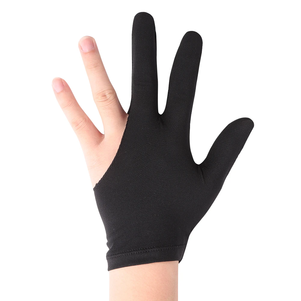 billard professionnel main gauche trois doigt doigt gant ouvert gris 