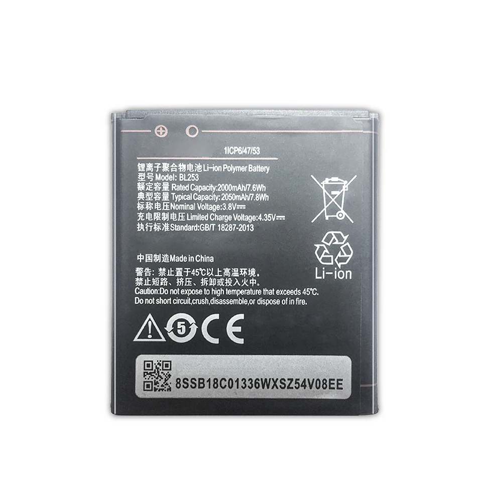 Аккумулятор BL253 высокой емкости для Lenovo A2010 A1000 A1000m A 1000 2050 мАч 2019 | Мобильные