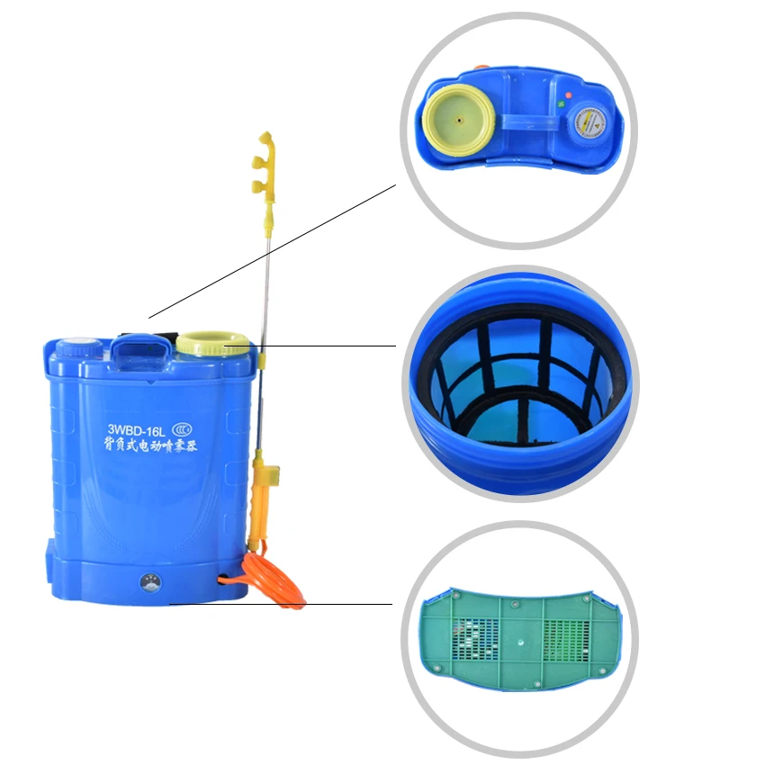 3WBD-16L интеллигентая(ый) автоматический рюкзак Тип зарядки опрыскиватель Ручка переключателя для фруктовых деревьев, пестицидов опрыскиватель для сельского хозяйства, легкая в установке, 12В 25 Вт 16L