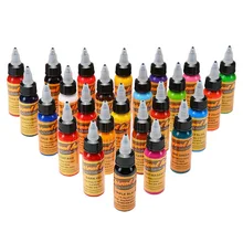 16 Цвета 30 мл/бутылка чернил для татуировки набор Перманентный макияж красящий пигмент бровей подводка для глаз Tattoo Краски тела PMakeup инструменты для чернил