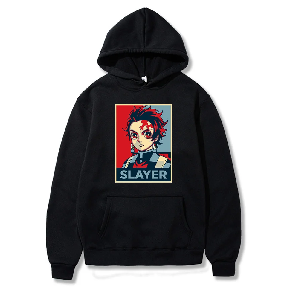 Японский аниме модный демон Slayer толстовки костюм Tanjiro Zenitsu Nezuko Inosuke Harajuku пуловер
