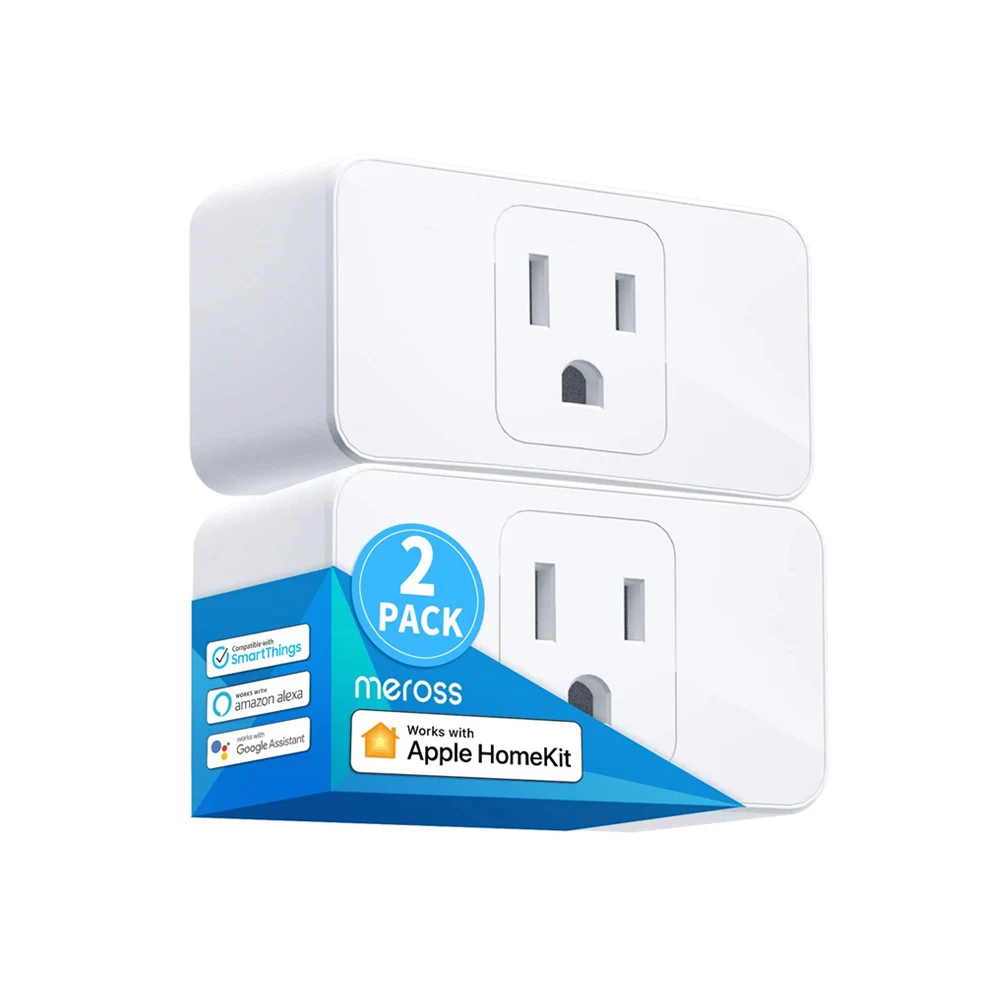 Meross умный Wi-Fi мини-разъем поддержка Apple HomeKit Siri Amazon Alexa Echo Google Assistant 2 упаковки