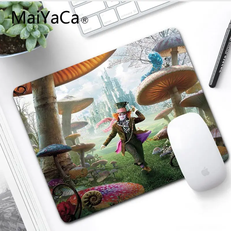 No LockEdge 20x25cm MaiYaCa моя любимая Алиса в стране чудес, игровая клавиатура, коврики для мыши, игровой коврик для ноутбука - Цвет: No LockEdge 20x25cm
