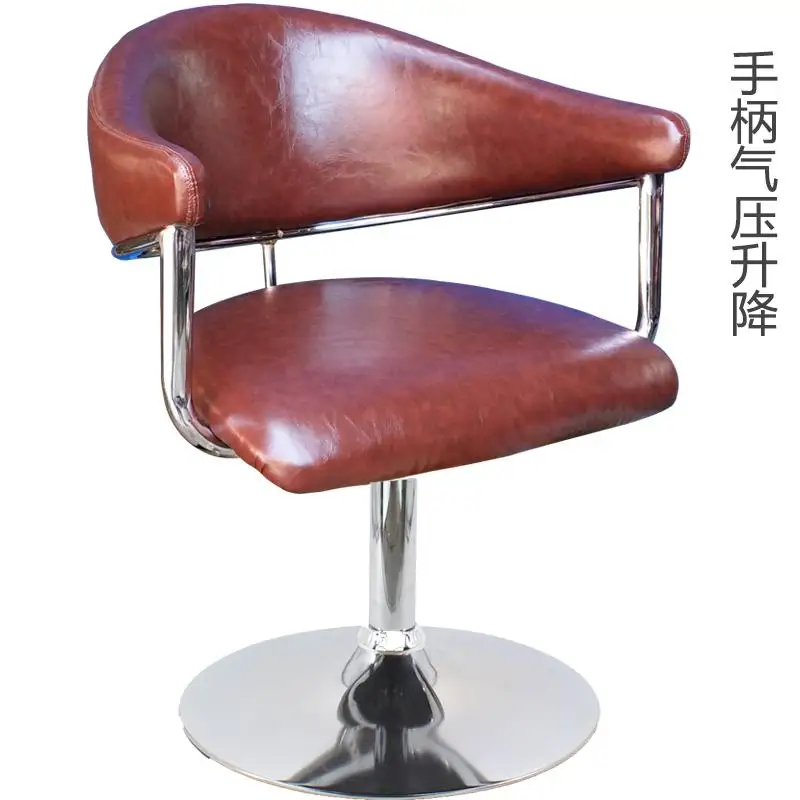 Простой парикмахерский стул парикмахерский салон специализированный парикмахерский стул для салона красоты американский стиль тренд сетка Красная подъемная стул - Цвет: Style 6