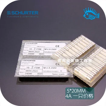 

10pcs Switzerland SCHURTER Ceramic Slow Melt Fuse Tube 5*20mm M4A 250V
