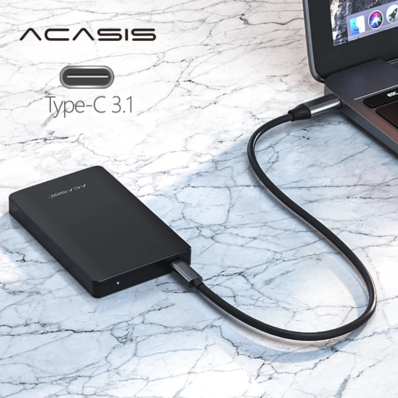2.5'' ACASIS Original 500GB Storage Type-C 3.1 External Hard Drive HDD Mobile Hard Disk Disco duro externo For PC/Mac
