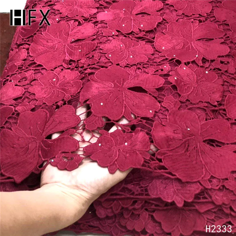Tissu africain broderie coton нигерийский шнур кружевной ткани высокое качество Гипюр Вышивка Французская ткань кружево для вечернего платья