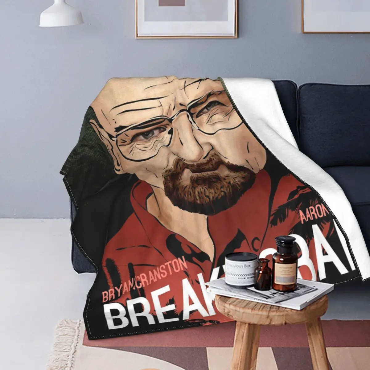 

Breaking Bad New Mexico Plush Blanket Walter White Heisenberg Novelty Throw Blankets for Home Hotel Sofa 125*100cm