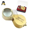Portable Folding Jewllery Loupe 30X 20X 10X Magnifying Glass Pocket Size Jewllery Magnifier Glasses 30X Magnification Metal 6