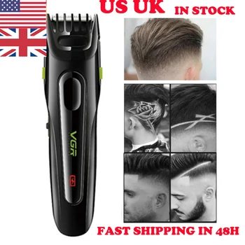 

US UK Fast Ship Professional Electric Hair Clippers All In-1 Beard Trimmer For Men Home Rechargeable Cordless Hair Clippers