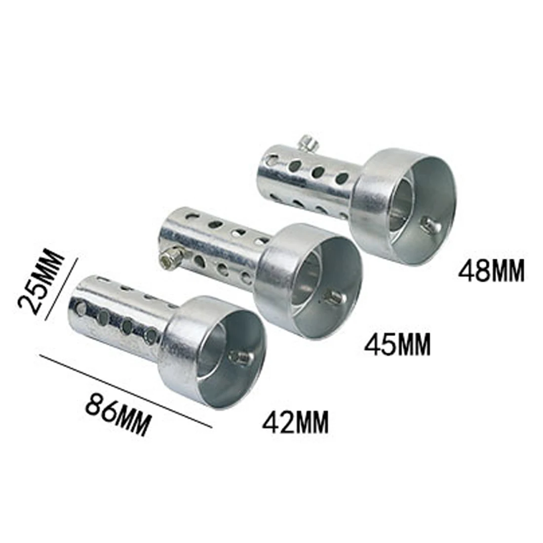 1 шт. 86/140 мм длина мотоцикла глушитель Регулируемый дБ глушитель глушителя шума подавитель звука 35/42/45/48/60 мм