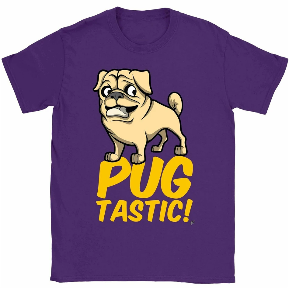 That'S Pugtastic Счастливый смайлик Фантастическая мопса Мужская футболка размера