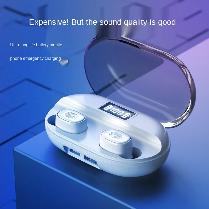 Free shipping Wireless bluetooth headset Master slave switch Portable charging box Active noise reduction waterproof touch