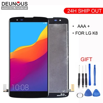 

New For LG K8 LTE K350N K350E K350DS LCD Display with Touch Screen Digitizer Assembly With frame free shipping