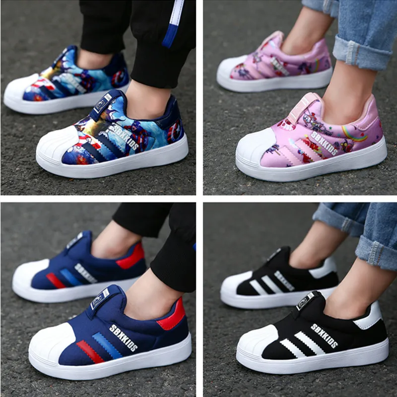 Najtaniej Obuwie dziecięce dla dziewczynki trampki chłopcy nastoletnia marka klasyczne białe buty miękkie Chaussure Enfant Sport adidasy do biegania trener dziecięcy