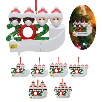 

home decoration accessories Personalized Survived Family Of Ornament 2020 Christmas Holiday Decorations Delicate and festive