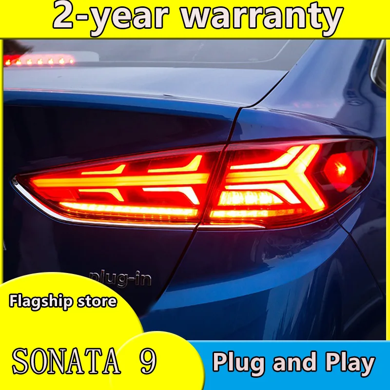 Автомобильные аксессуары светильник онарь для Hyundai Sonata 2018 задний фонарь