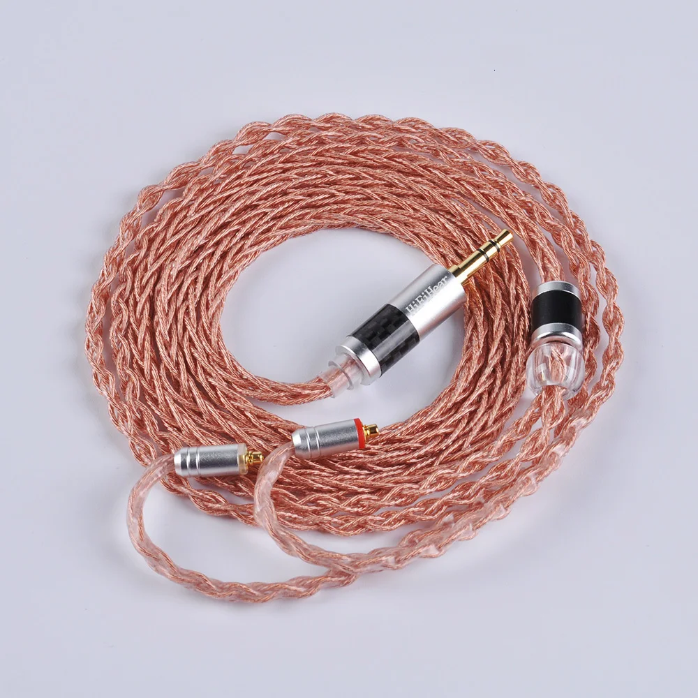 HiFiHear 8 ядерный сплав с чистый Медь кабель 2,5/3,5/4,4 мм балансный кабель с MMCX/2pin разъем для AS10 ZS10 ZST C10 C16 CA4