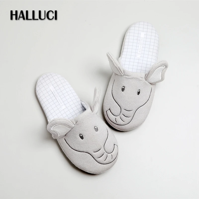 

Autumn cute Elephant homeshoes women slippers fashion soundless slides rubber non-slip cozy indoor slippers woman new sale