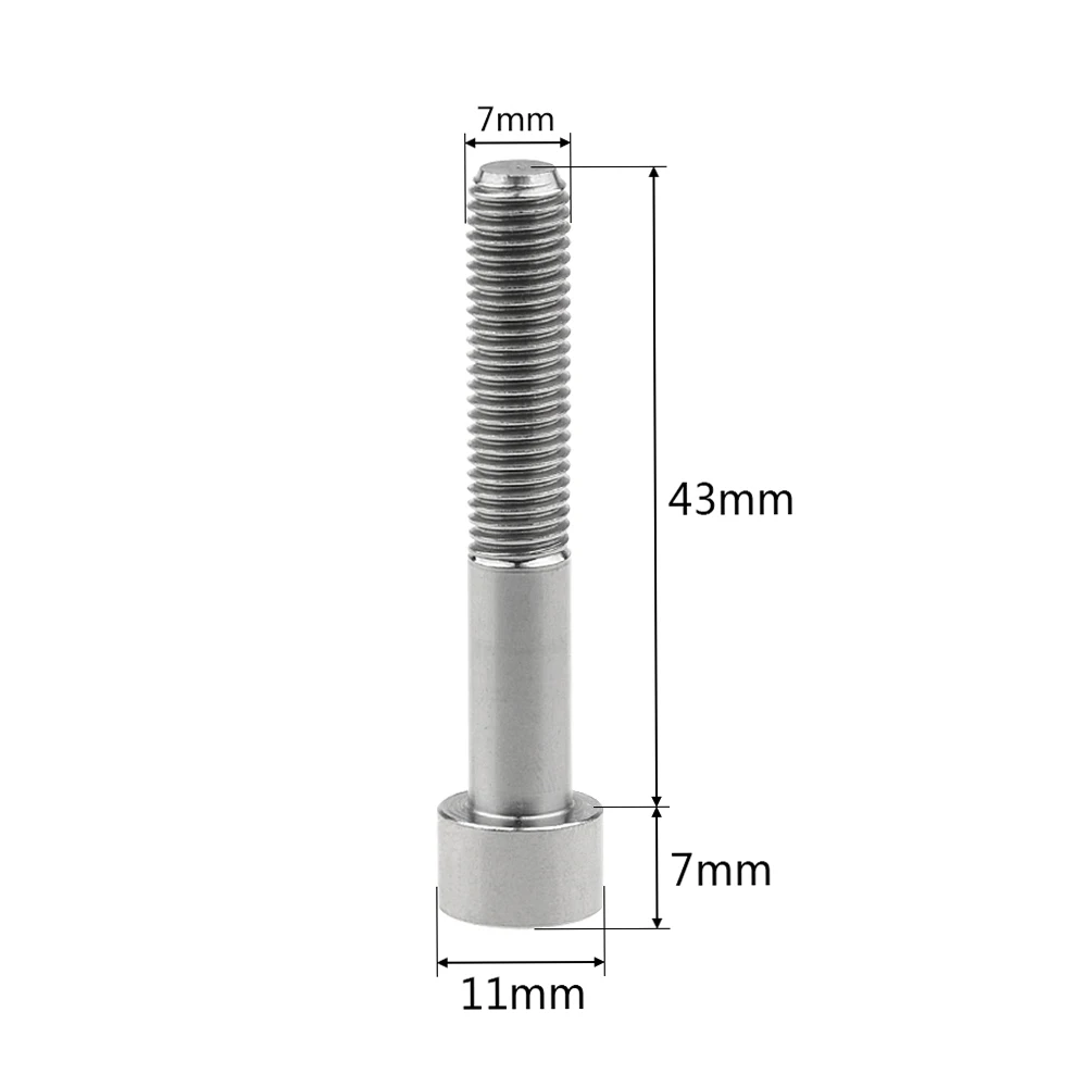 Xingxi титановые Ti M7 X 40 43 мм DIN912 Gr5 шестигранные болты подседельного штыря, винты для велосипеда, Аксессуары для велосипеда