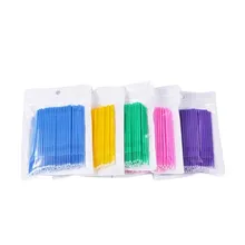 100 шт одноразовые ватные тампоны щетка для ресниц индивидуальная Чистка ресниц тампоны для наращивания ресниц аппликатор для макияжа