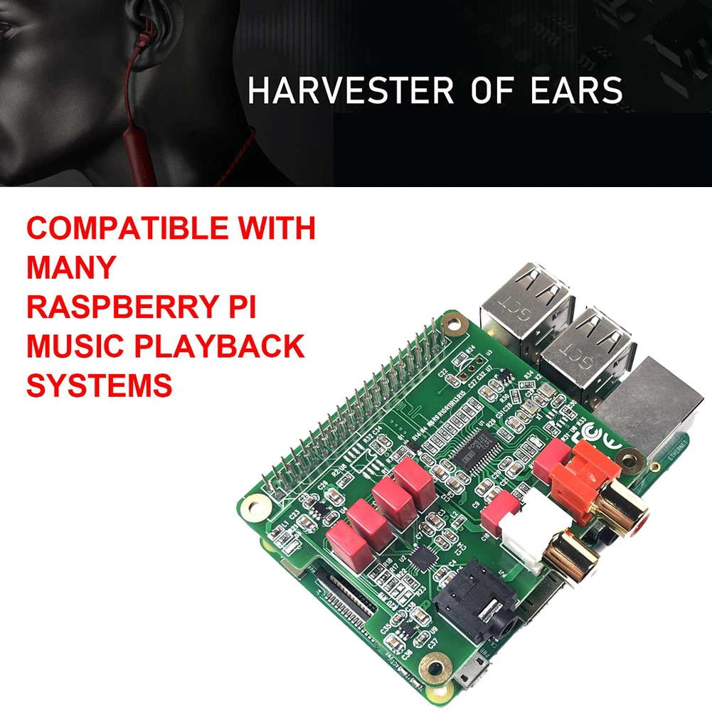 Модуль платы расширения 32 бит мини аудио карта HiFi DAC музыкальный плеер прочный