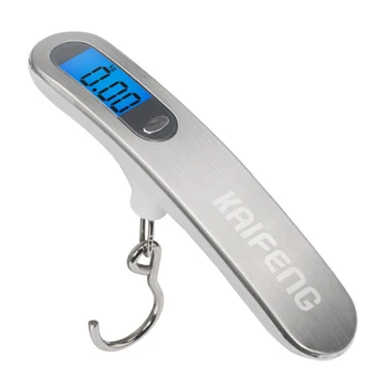 

Kaifeng Digital Luggage Scale 110lbs Hanging Baggage Scale with Backlit LCD Display Portable Suitcase Weighing Scale
