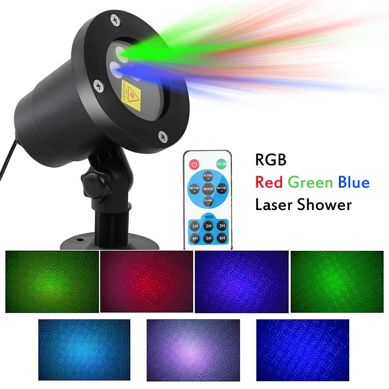RGB движущаяся звезда неба Рождественский лазерный светильник дистанционный
