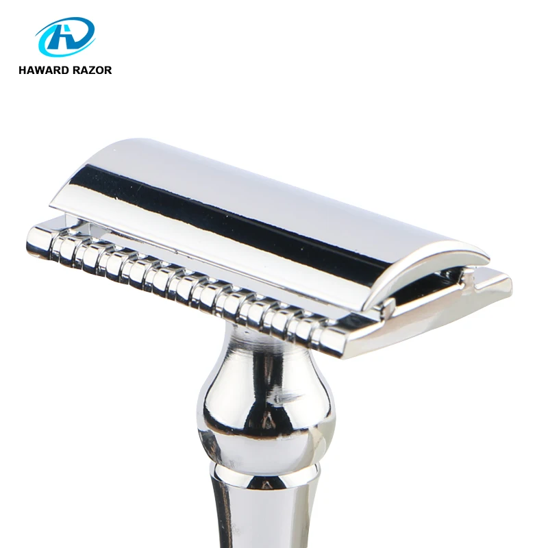 HAWRAD RAZOR New High Quality Stainless Steel Men's Double-edged Razor Facial Safety Razor Free 10 Blades Gifts For Him