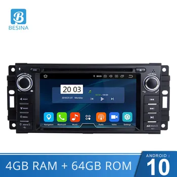

Besina Android 10.0 Car DVD Player For Dodge RAM 1500 Chrysler Sebring Jeep Compass Commander Grand Cherokee Wrangler GPS Radio