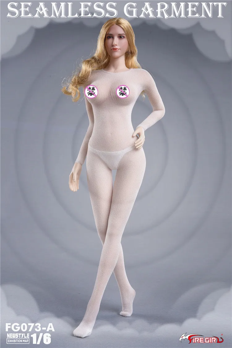 Fire Girl Toys FG073 1/6 женский плотный комбинезон чулки бесшовная одежда сетка анти-Пятнистые чулки для 12 дюймов фигуры - Цвет: 2  clothing set